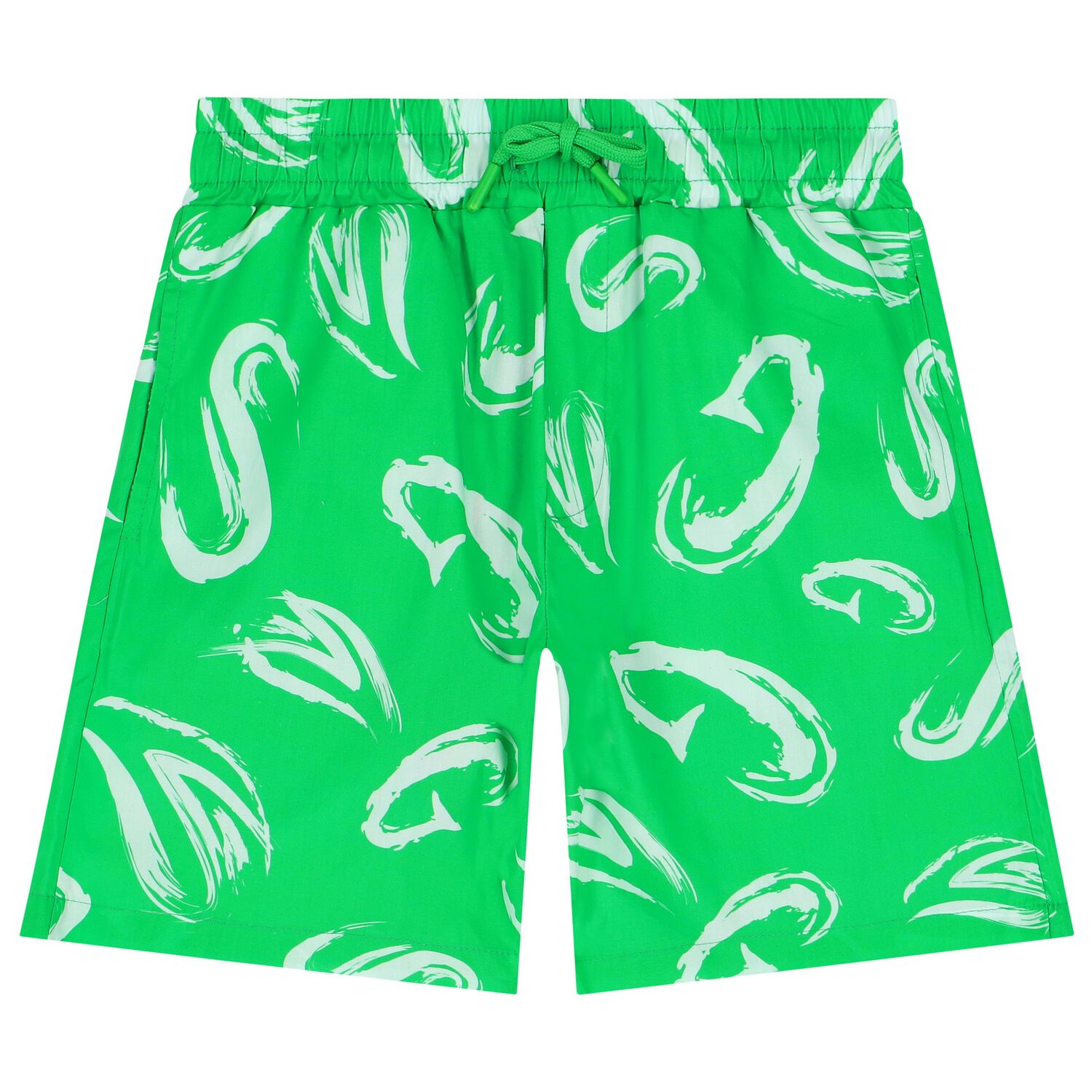 Boys Green Logo Shorts, 1, hi-res image number null