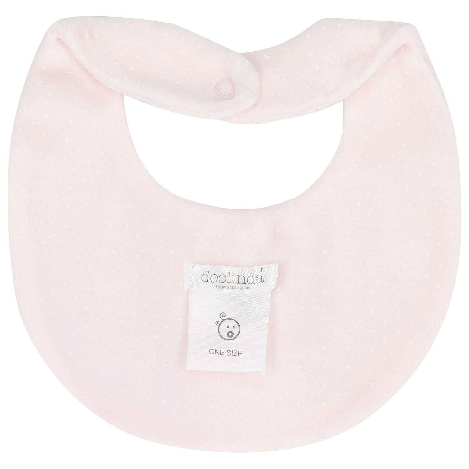 Baby Girls Pink Dots Bib, 2, hi-res