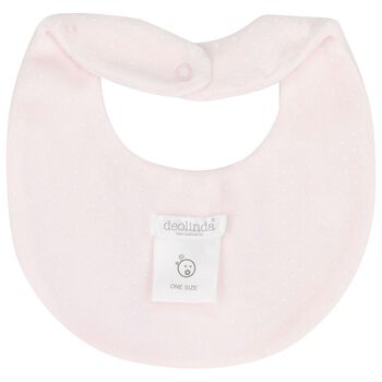 Baby Girls Pink Dots Bib