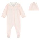 Baby Girls Pink Bunny Babygrow Set, 1, hi-res