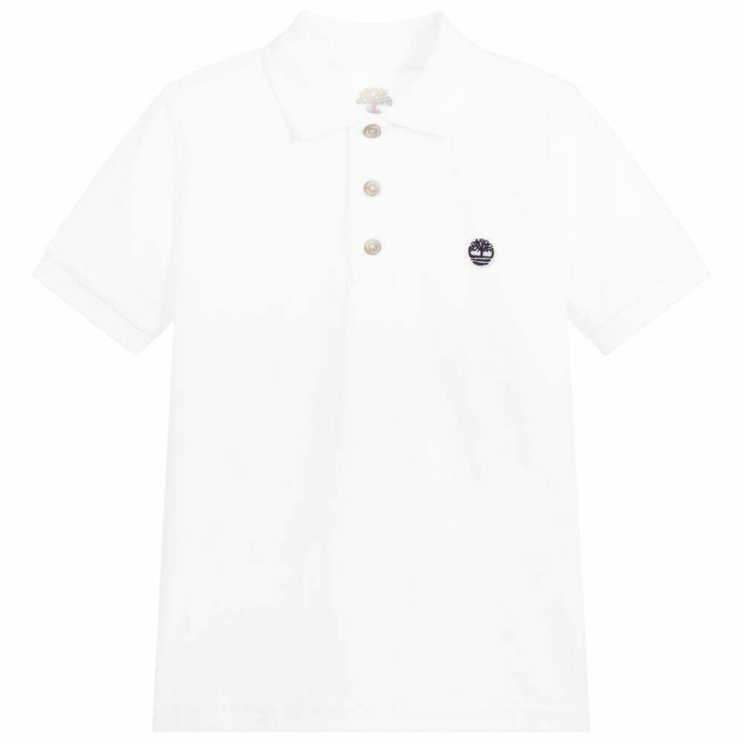 Boys White Polo Shirt, 1, hi-res