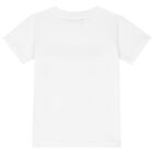 Boys White Logo T-Shirt, 1, hi-res