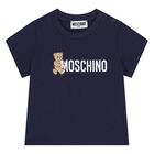 Younger Navy Blue Teddy Bear Logo T-Shirt, 5, hi-res