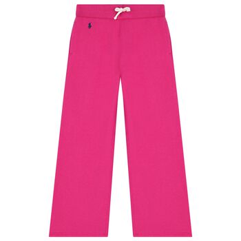 Girls Pink Logo Trousers