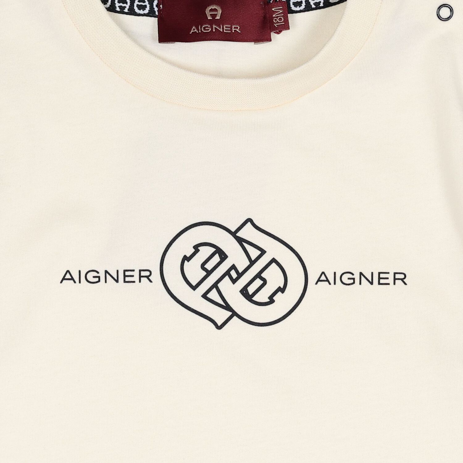 Younger Boys Beige Logo T-Shirt, 1, hi-res