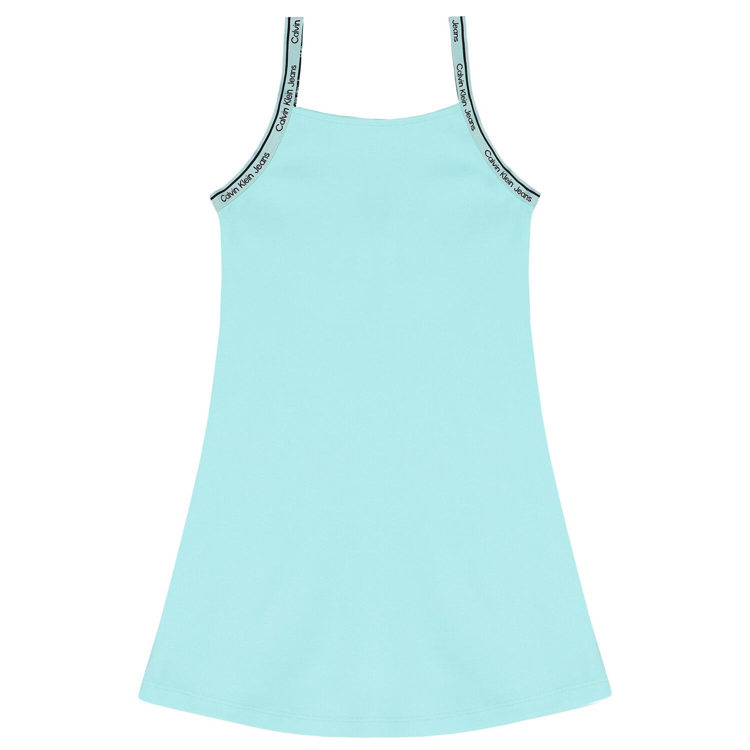Girls Aqua Logo Dress, 1, hi-res