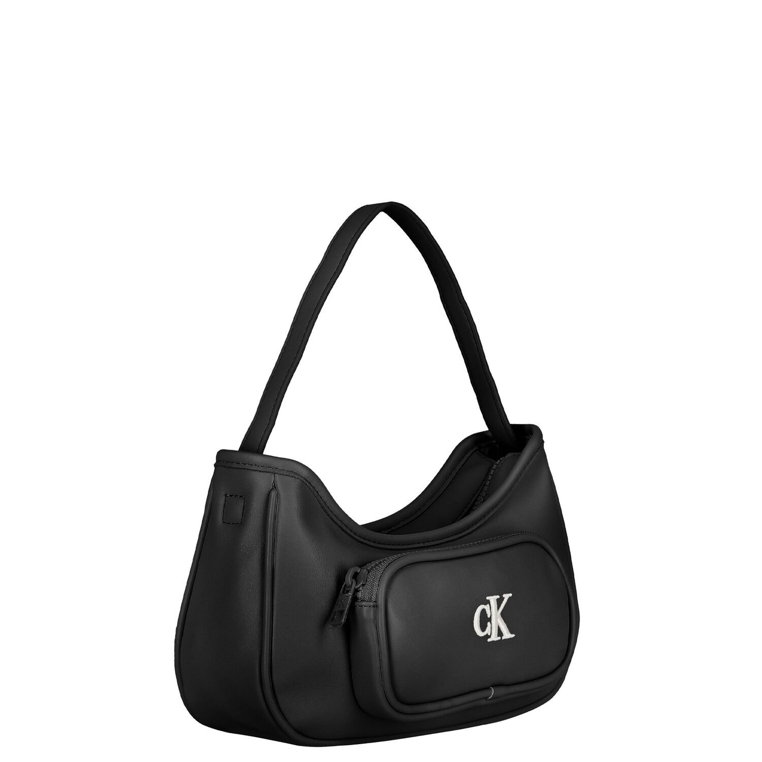Girls Black Leather Handbag, 1, hi-res