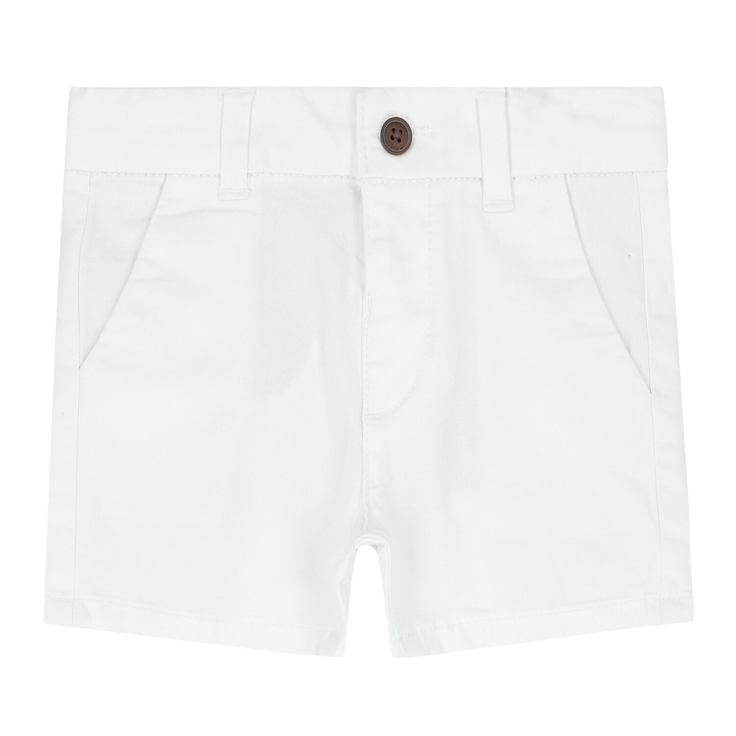Younger Boys White Bermuda Shorts, 2, hi-res image number null