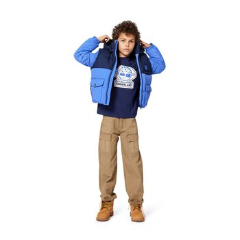 Boys Navy Blue Logo T-Shirt