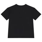 Girls Black Logo T-Shirt, 1, hi-res