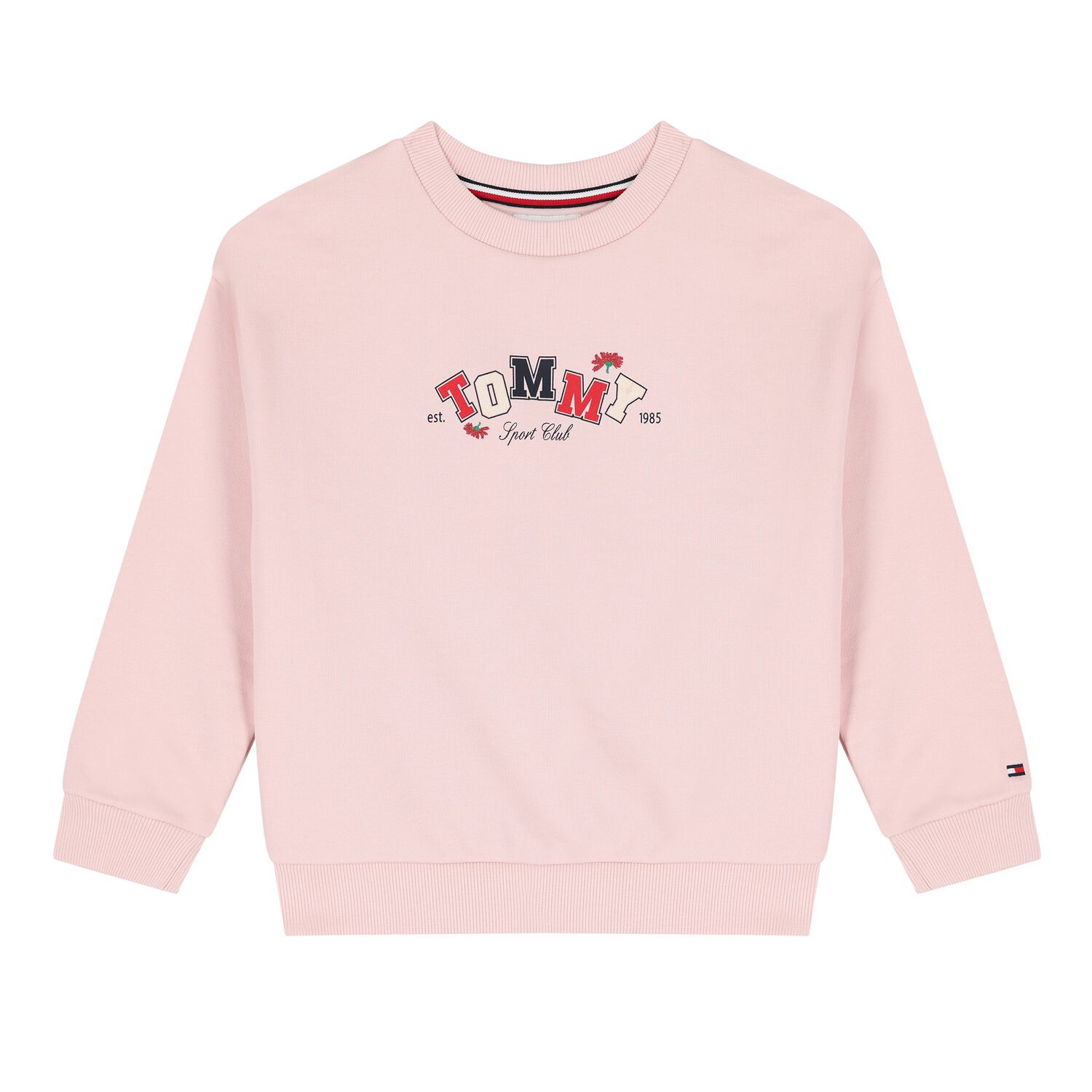 Girls Pink Logo Sweatshirt, 1, hi-res