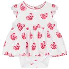 Baby Girls White Bodysuit Dress, 1, hi-res