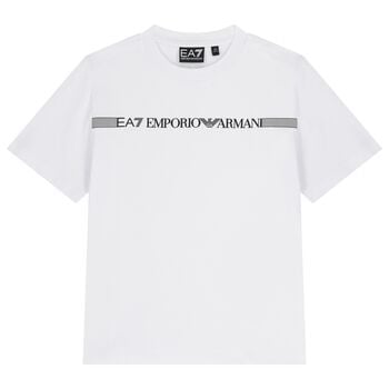 Boys White Logo T-Shirt