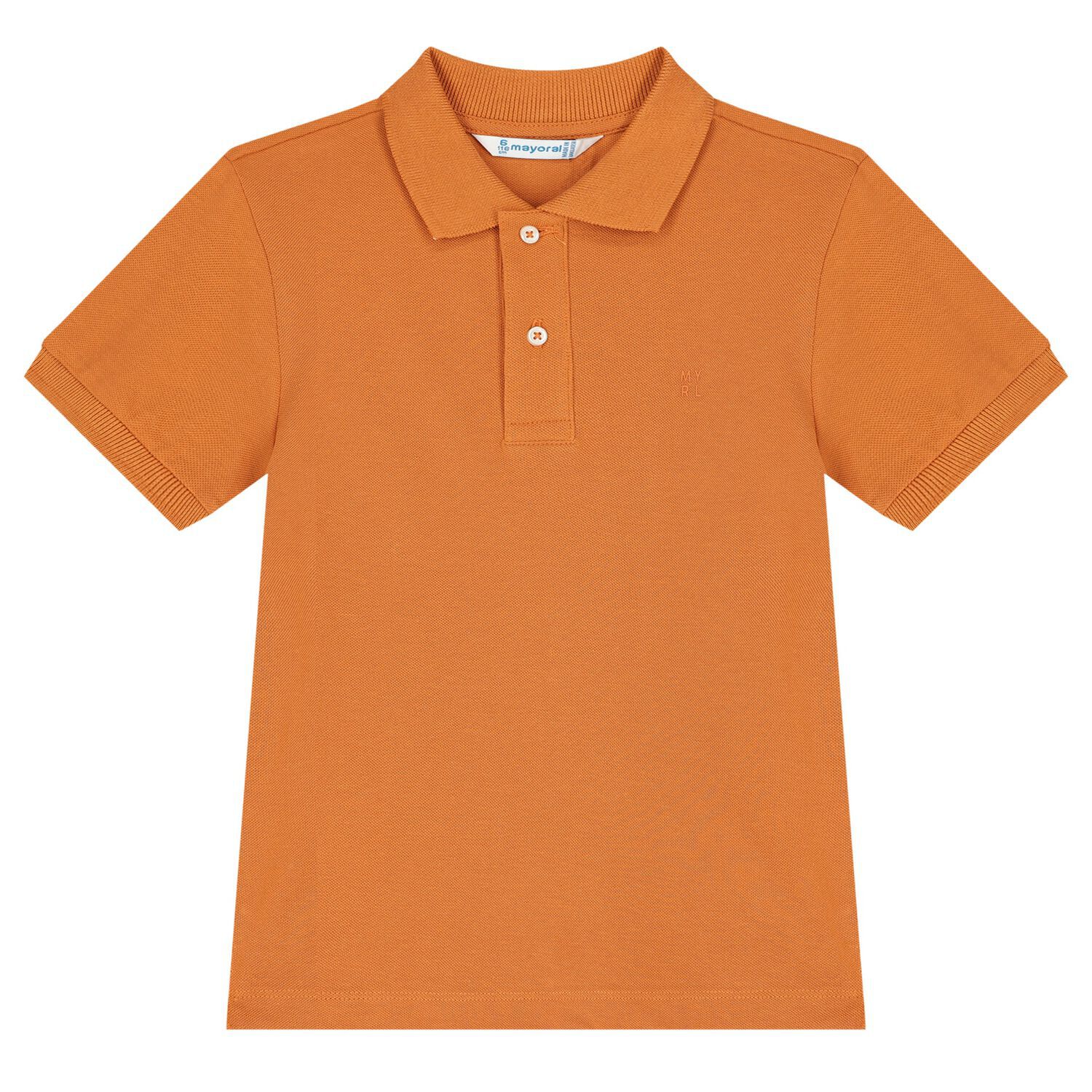 Boys Beige Logo Polo Shirt, 1, hi-res