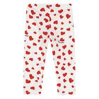 Younger Girls White & Red Leggings Set, 1, hi-res
