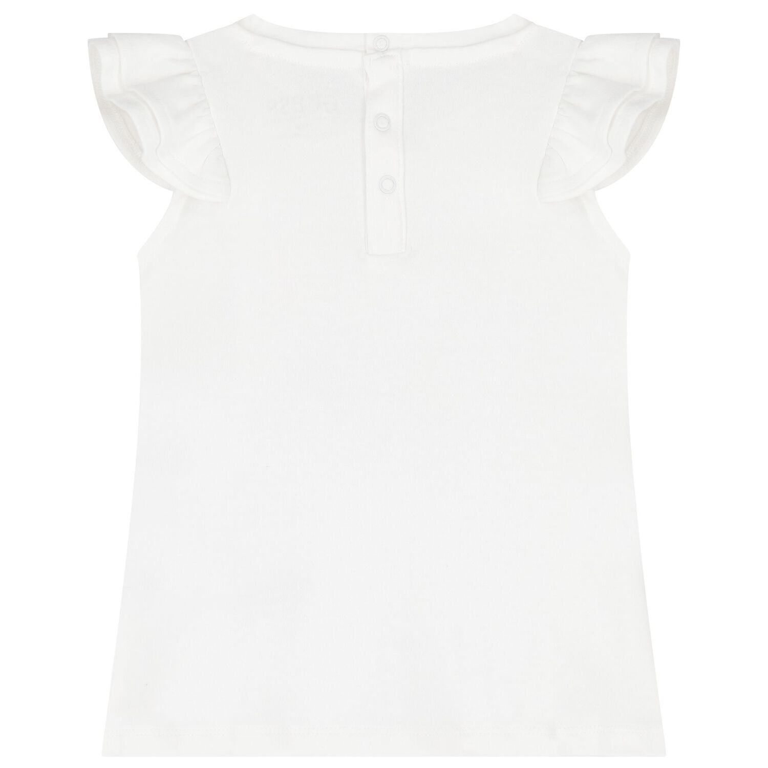 Younger Girls White & Pink Ruffled Leggings Set, 1, hi-res