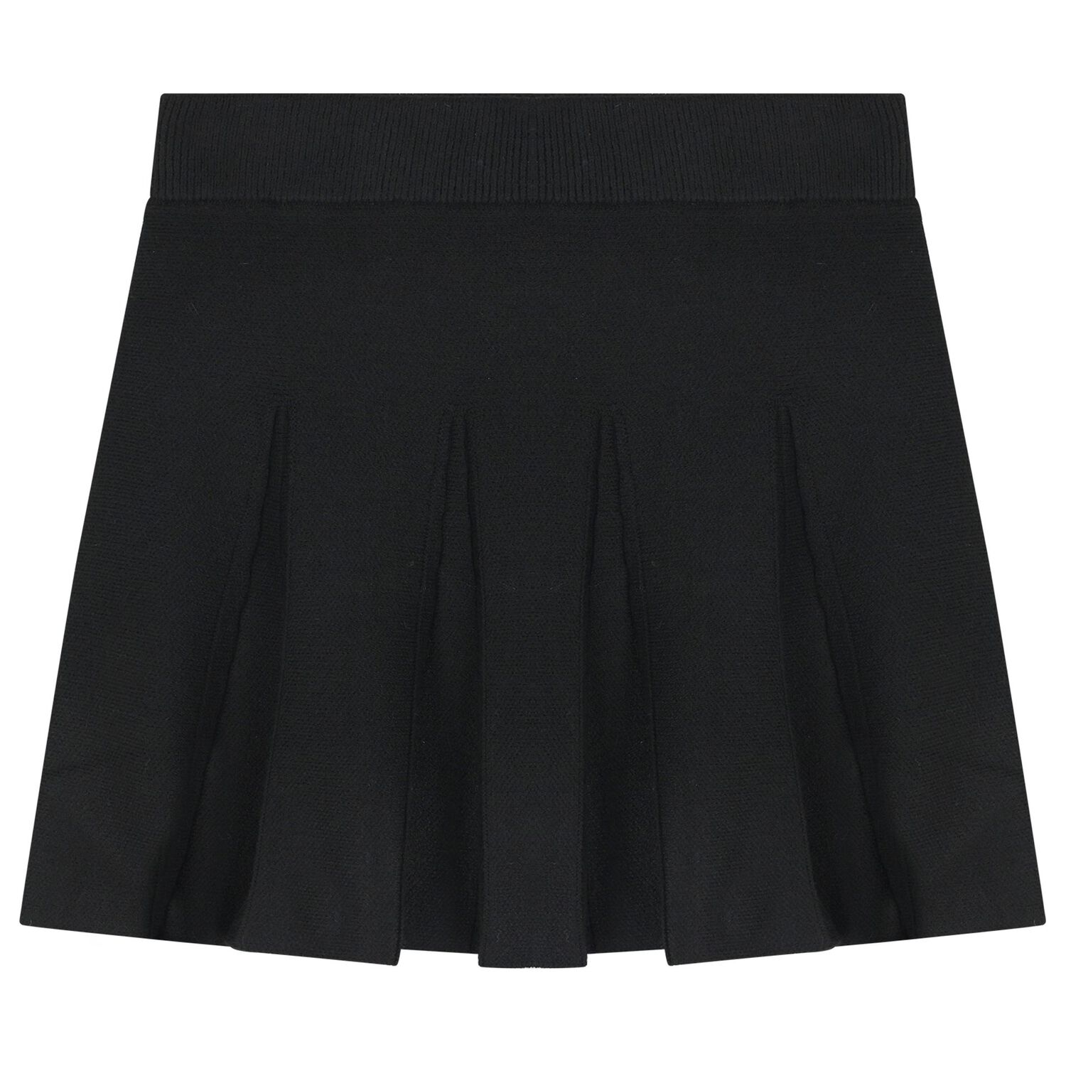 Girls Black & Beige Polka Dot Skirt Set, 1, hi-res