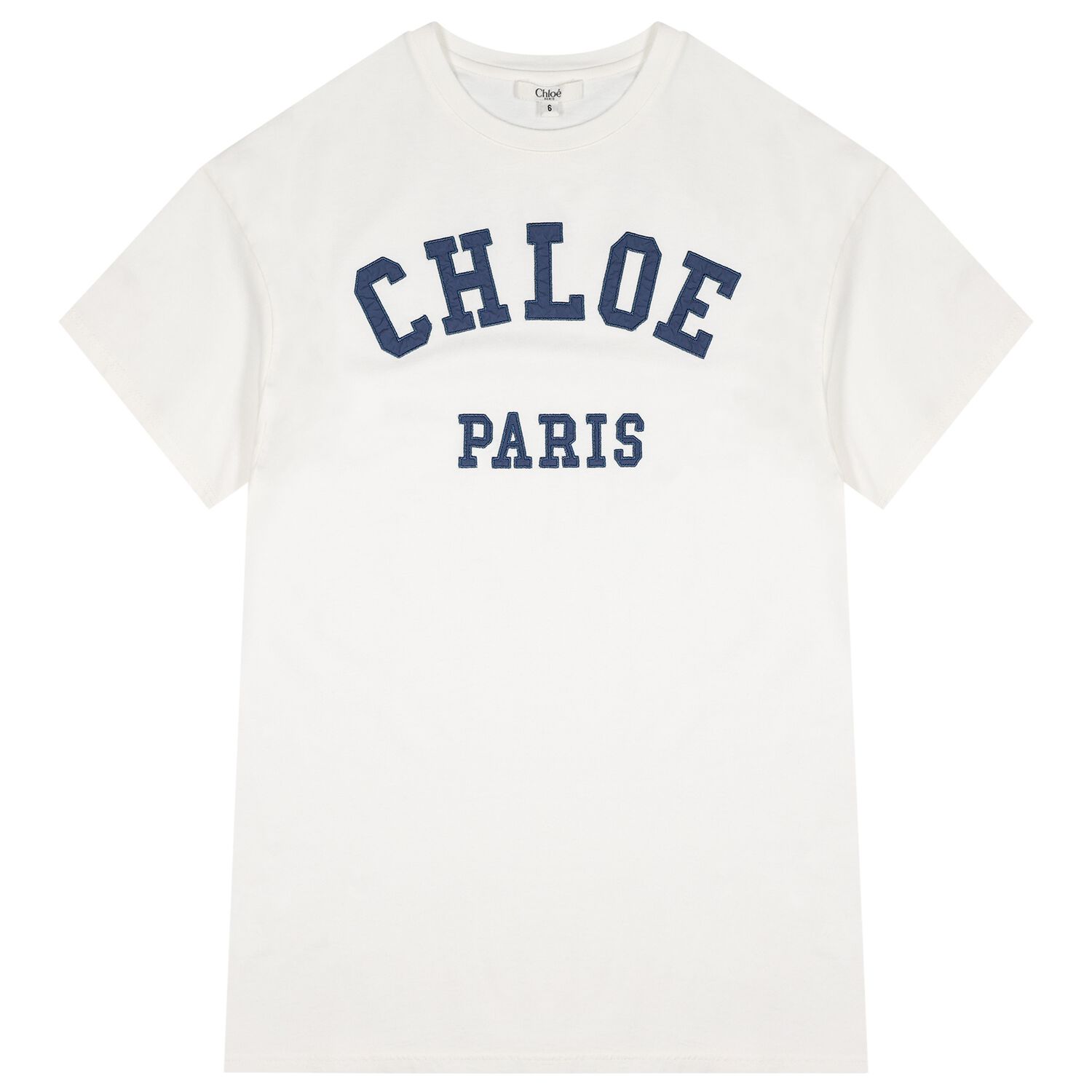 Girls Mini Me White T-Shirt Dress, 1, hi-res