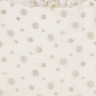 Girls Gold & Ivory Dot Dress, 1, hi-res