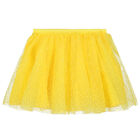 Girls Yellow Tulle Skirt, 3, hi-res