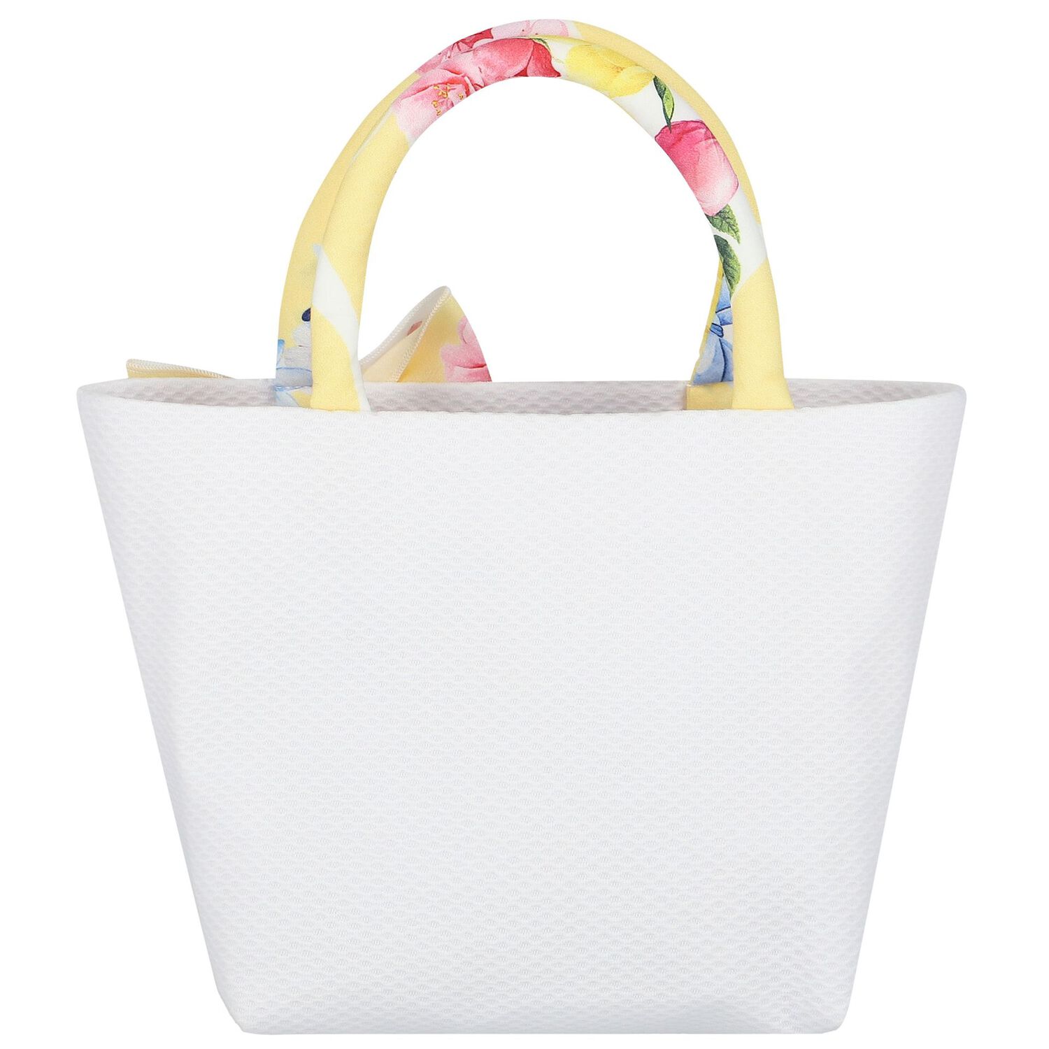 Girls Yellow & Ivory Bow Hand Bag, 1, hi-res image number null
