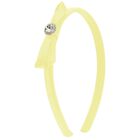 Girls Yellow Bow Headband, 1, hi-res