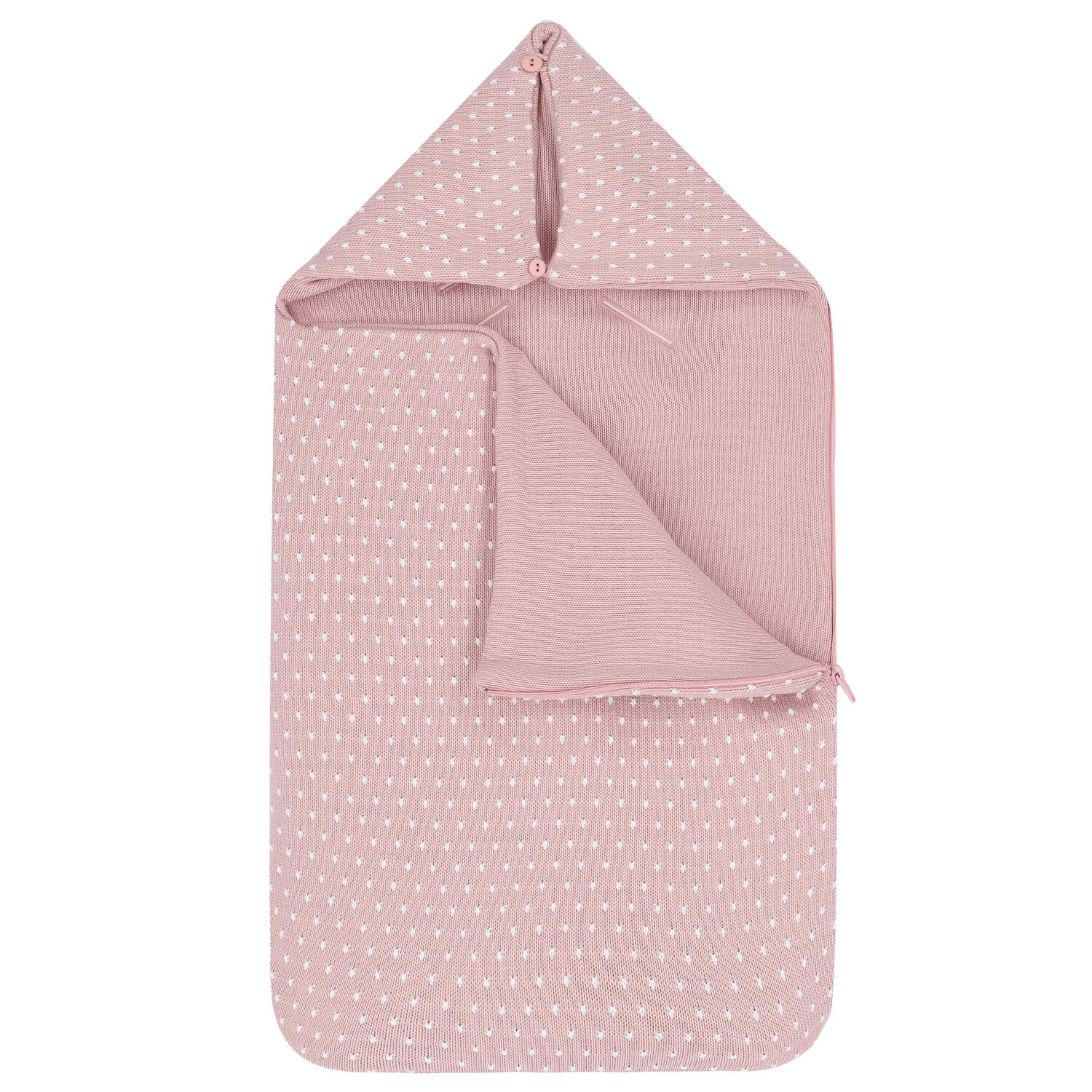 Girls Pink Dots Baby Nest, 1, hi-res