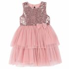 Girls Pink Special Occasion Dress, 1, hi-res