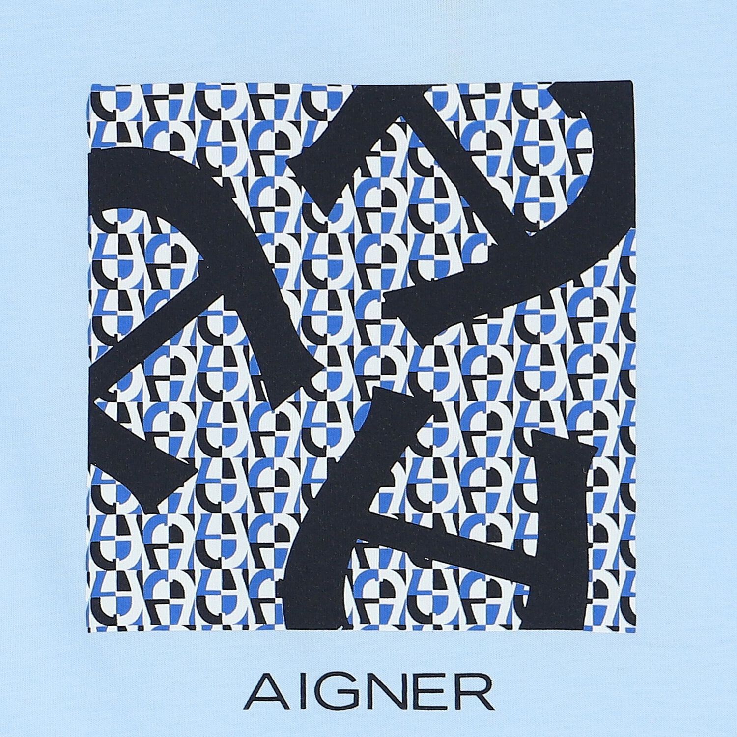 Younger Boys Blue Logo T-Shirt, 2, hi-res