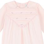 Baby Girls Pink Floral Babygrow, 1, hi-res