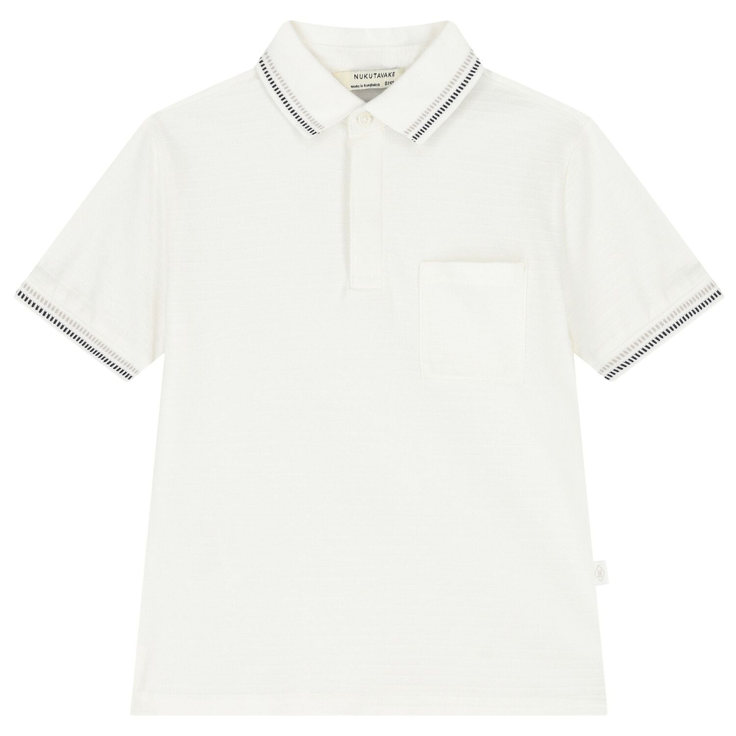 Boys White  Polo Shirt, 1, hi-res