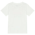 Girls White Logo T-Shirt, 2, hi-res