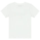 White Teddy Logo T-Shirt, 4, hi-res