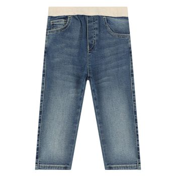 Younger Boys Blue Logo Denim Jeans