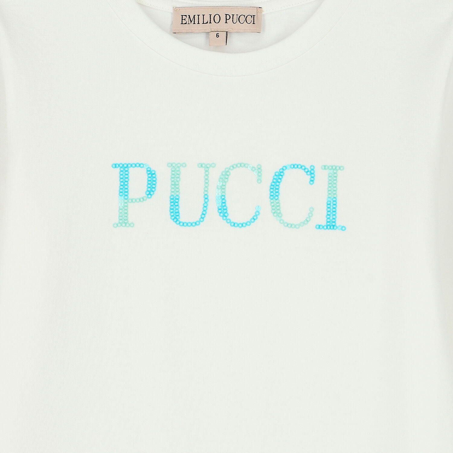 Girls Ivory Logo Long Sleeve Top, 1, hi-res