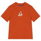 Boys Orange & Black Logo Shorts Set, 2, hi-res