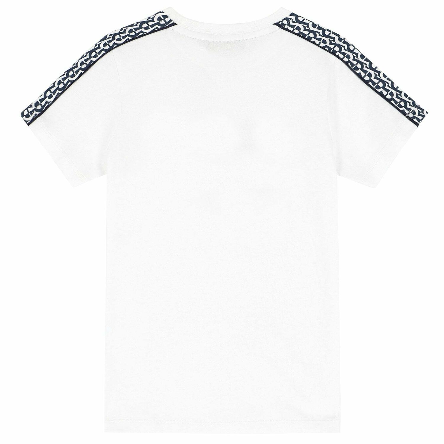 Boys White Logo T-shirt, 2, hi-res