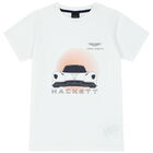 Boys White Logo T-Shirt, 1, hi-res