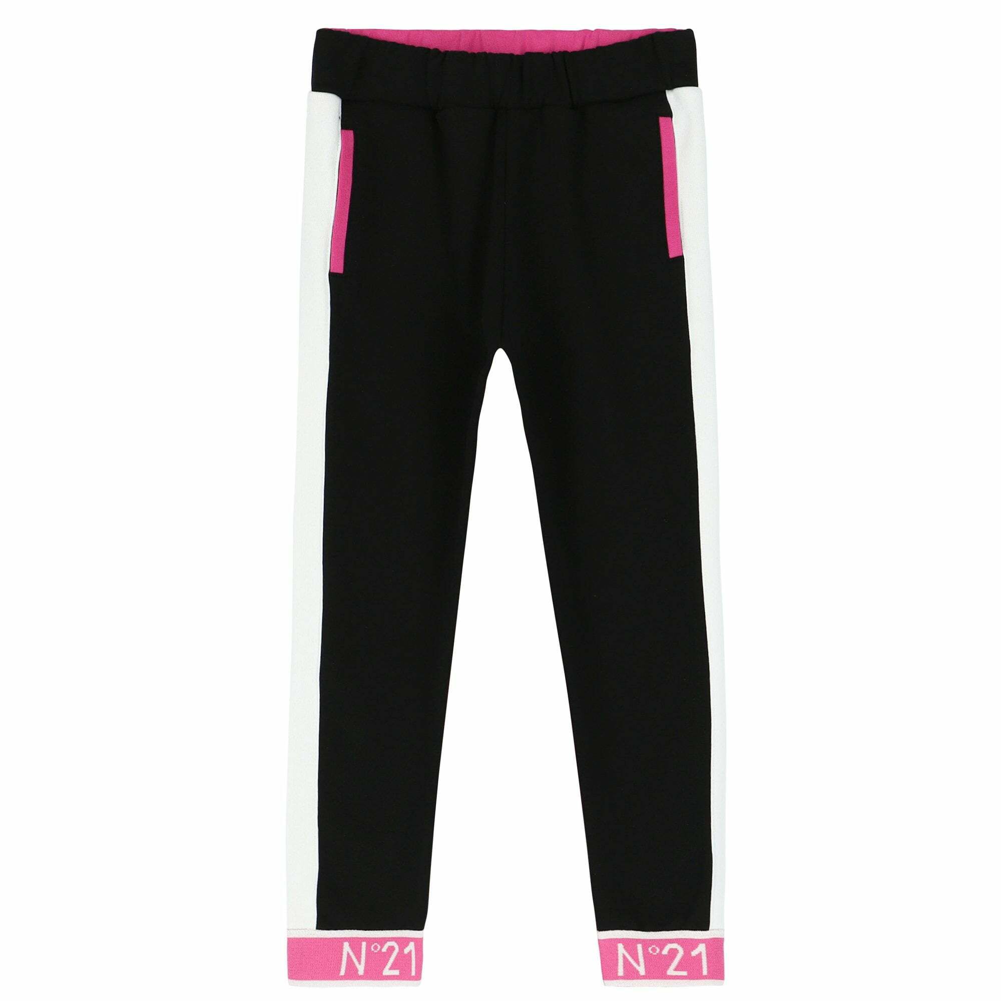 N 21 Girls Black Pink Joggers Junior Couture UK