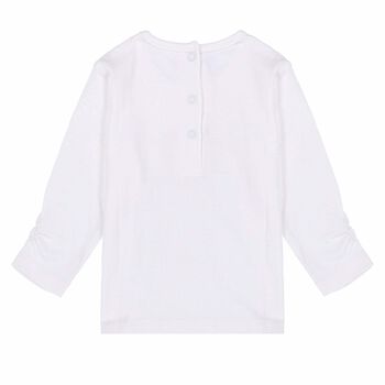 Baby Girls White Cotton Top