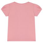 Girls Pink Bow T-Shirt, 2, hi-res