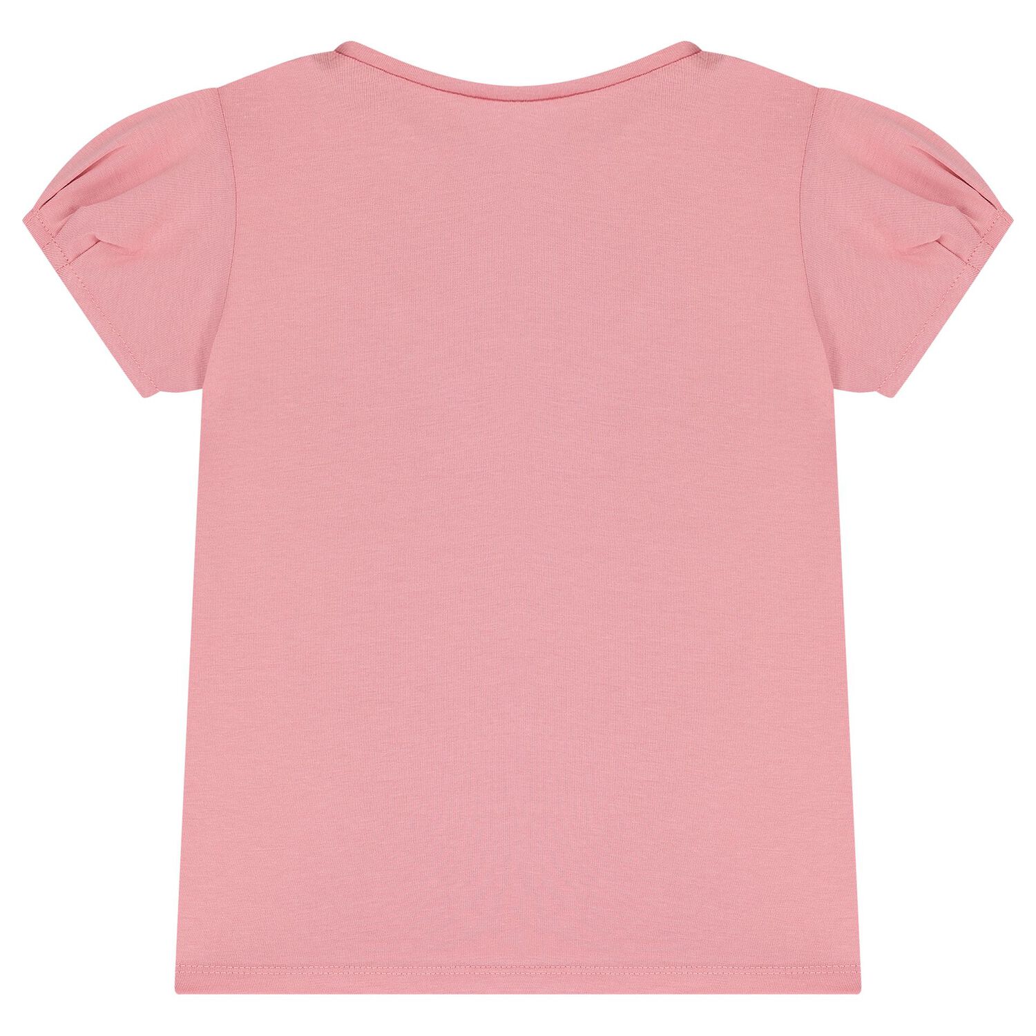 Girls Pink Bow T-Shirt, 2, hi-res