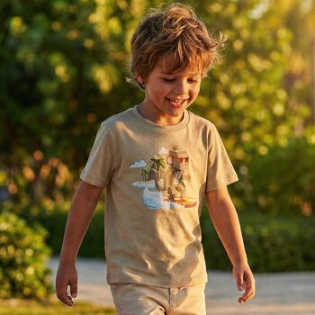 Boys Green Monkey T-Shirt