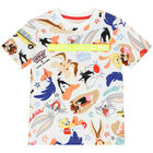 White Looney Tunes Logo T-Shirt, 1, hi-res