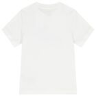 Boys White Logo T-Shirt, 1, hi-res