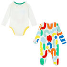 Multi-Coloured Abstract Print Babygrow Set, 1, hi-res