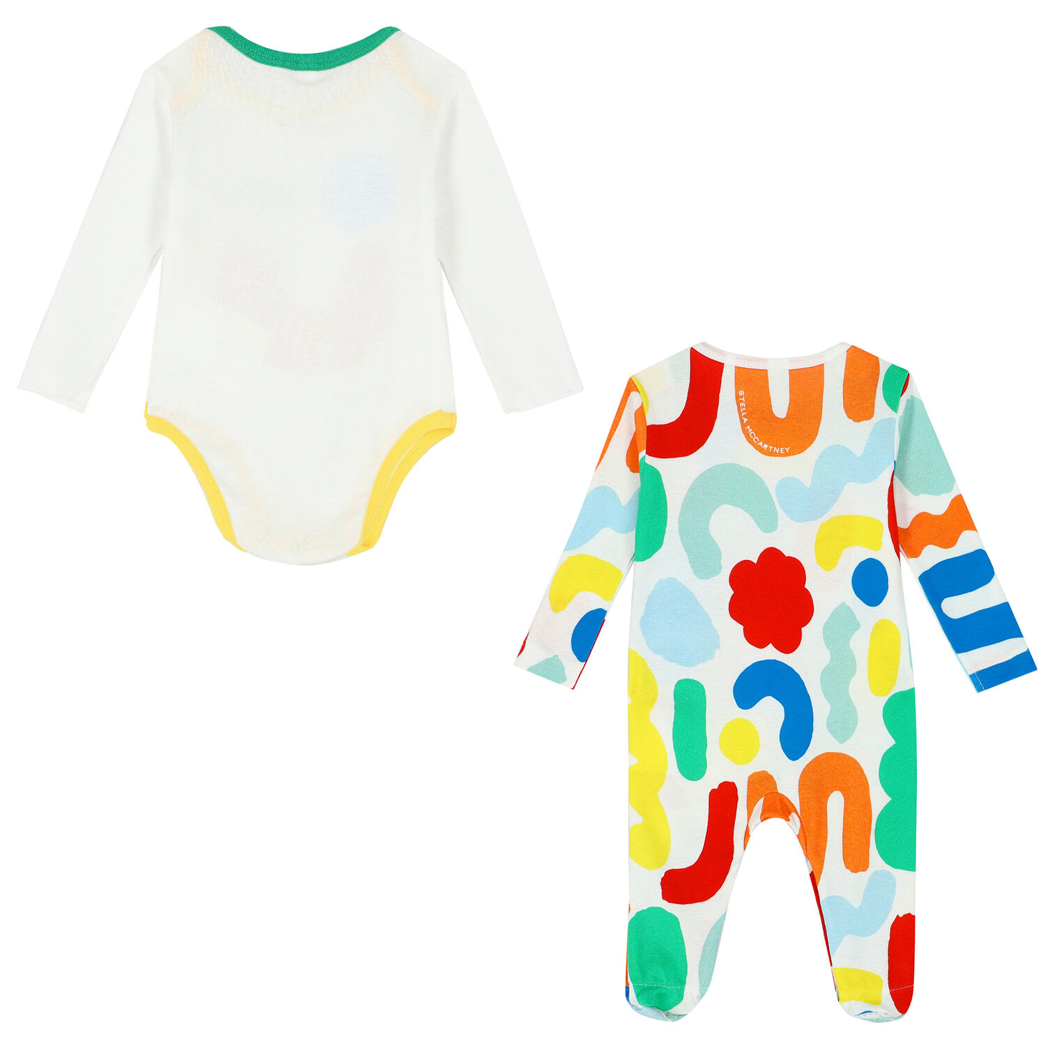 Multi-Coloured Abstract Print Babygrow Set, 1, hi-res