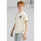 Boys Ivory Logo T-Shirt, 1, hi-res