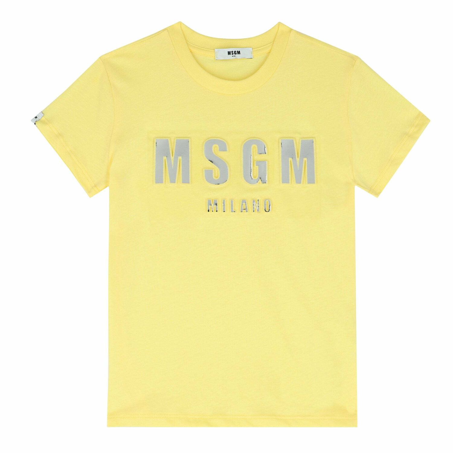 Yellow Logo Cotton T-Shirt, 1, hi-res image number null