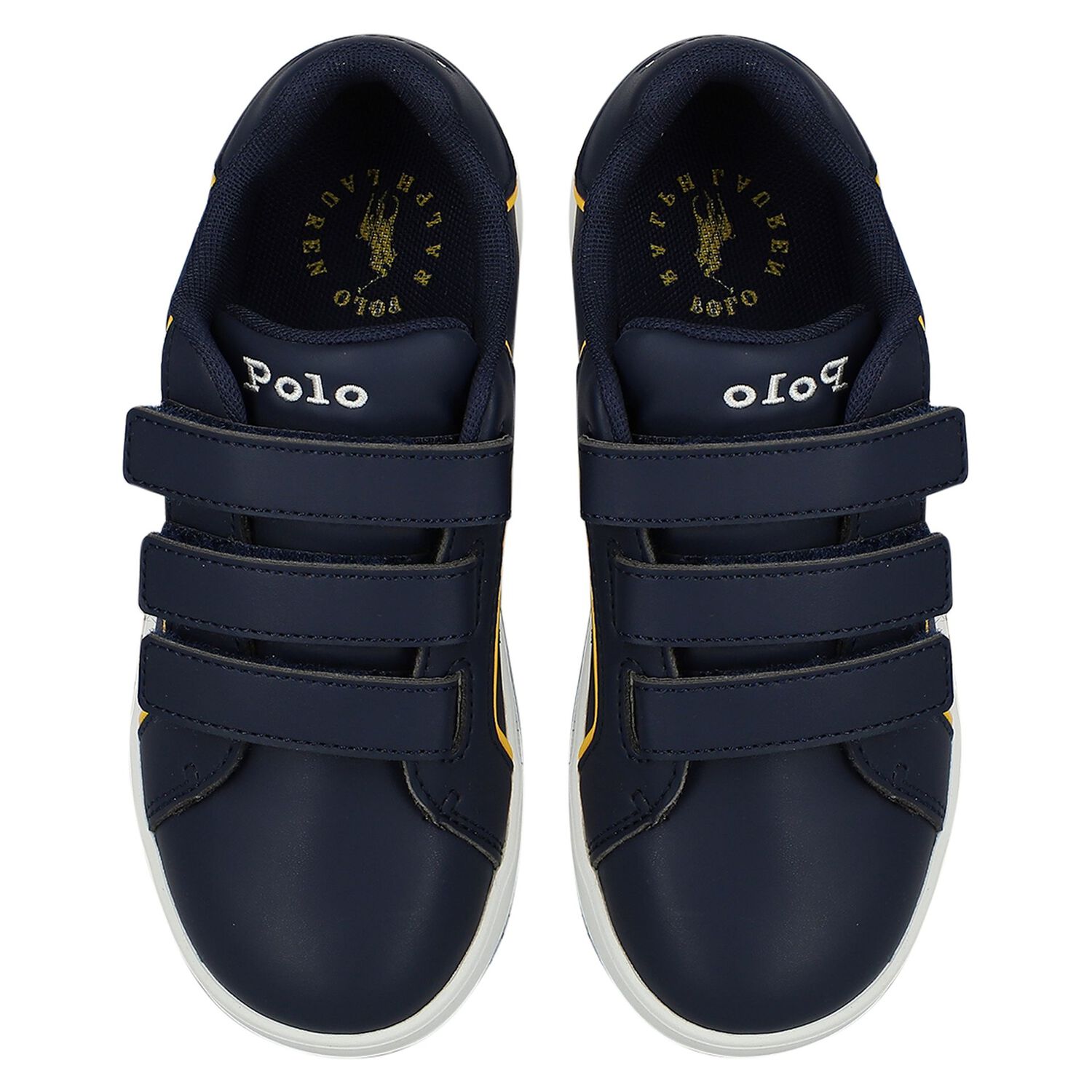 Boys Navy Blue Logo Trainers, 1, hi-res image number null
